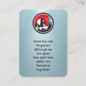 メモリアル祈りの言葉溶接機 名刺 (正面)