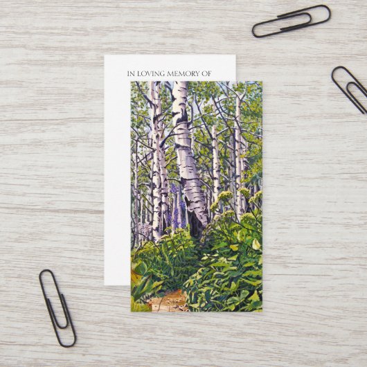 メモリアル祈りの言葉賛美ズカード 名刺 (正面/裏面インサイチュ)