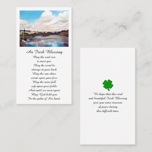 メモリアル祈りの言葉賛美ズカード 名刺 (正面/裏面)