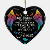 メモリアル私の目であなたに会えない セラミックオーナメント (正面)