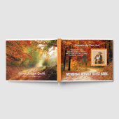 メモリアル秋フォレスト秋あなたの写真を追加 ゲストブック (全面)