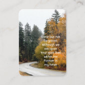 メモリアル秋ロード紅葉記念 名刺 (正面)