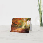 メモリアル秋悔やみや弔慰葬儀サンキューカード サンキューカード (正面)