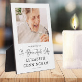 メモリアル美しいモダンライフエレガントシック写真 フォトプラーク