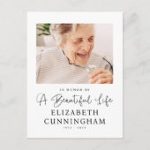 メモリアル美しいモダンライフエレガントシック写真 ポストカード (正面)