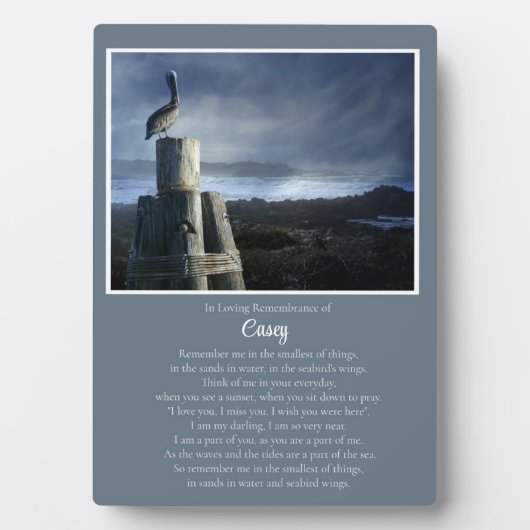 メモリアル美航海のしい海名前をカスタムする フォトプラーク (正面)