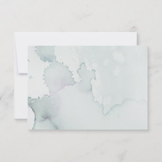 メモリアル葉ウォーターカラー写真感謝してい(Heartful Photo) サンキューカード (裏面)