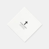 メモリアル葬儀ギリシャ正教会μνημόσυνο スタンダードカクテルナプキン (角)