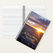 メモリアル葬儀サンセット海ビーチゲストブック ノートブック (内側)