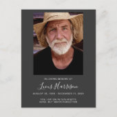 メモリアル葬儀フォトトリビュート ポストカード (正面)