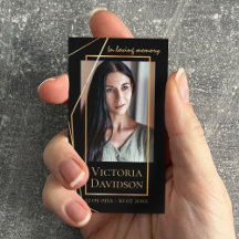 メモリアル葬儀フォト祈りの言葉ゴールデンエレガントフレーム