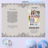 メモリアル葬儀プログラムテンプレートパンフレット チラシ (シングル)