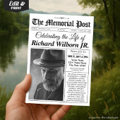 メモリアル葬儀招待状新聞招待状 シーズンカード