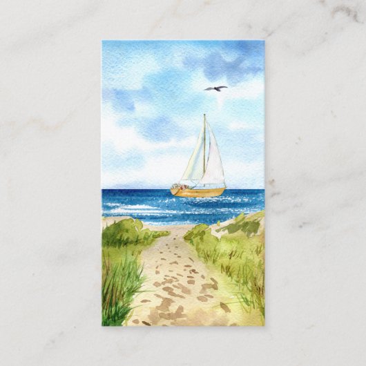 メモリアル葬儀祈りの言葉カードセールボート悔やみや弔慰 コーリングカード (正面)