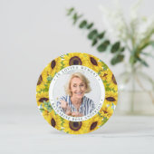 メモリアル葬儀祈りの言葉カードヒマワリフローラ シーズンカード (スタンド正面)