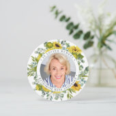 メモリアル葬儀祈りの言葉カードヒマワリーユーカリ シーズンカード (スタンド正面)