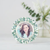 メモリアル葬儀祈りの言葉カードユーカリ緑 シーズンカード (スタンド正面)