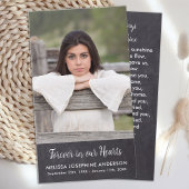 メモリアル葬儀祈りの言葉カード素朴写真 コーリングカード