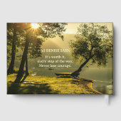 メモリアル葬儀自然フォト実在フォイル ゲストブック (裏面)