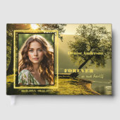 メモリアル葬儀自然フォト実在フォイル ゲストブック (正面)