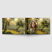 メモリアル葬儀自然フォト実在フォイル ゲストブック (全面)