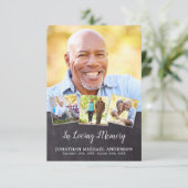 メモリアル葬儀4フォト悔やみや弔慰祈りの言葉カード (スタンド正面)