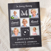 メモリアル葬儀5フォトコラージュ悔やみや弔慰 サンキューカード