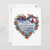 メモリアル蝶の詩 ポストカード (正面/裏面)