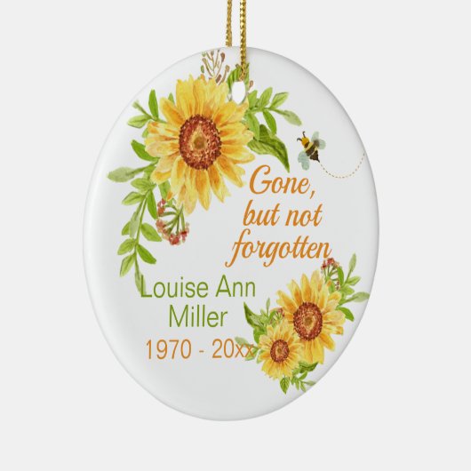 メモリアル行ったが忘れフローラひまわりではない セラミックオーナメント (右)