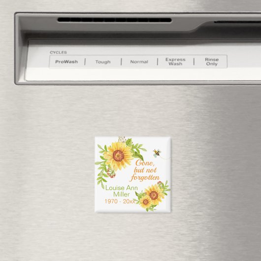 メモリアル行ったが忘れフローラひまわりではない マグネット (インサイチュ (食洗機))