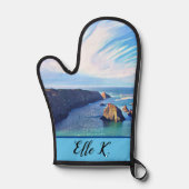 メモリアル記念の片側の写真パーソナライズされた 鍋つかみ (正面)