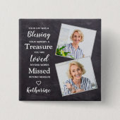 メモリアル記念の記念の記念カスタム写真 缶バッジ (正面)