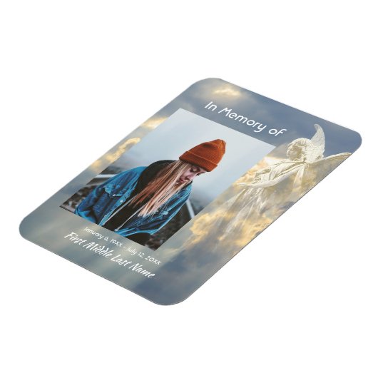 メモリアル記念エンジェルスカイ雲 マグネット (左側)