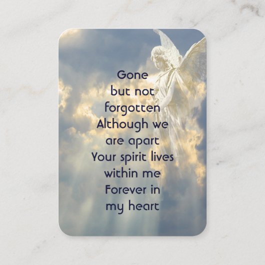 メモリアル記念エンジェルスカイ雲 名刺 (裏面)