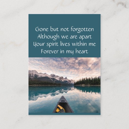 メモリアル記念カヌー船 名刺 (裏面)