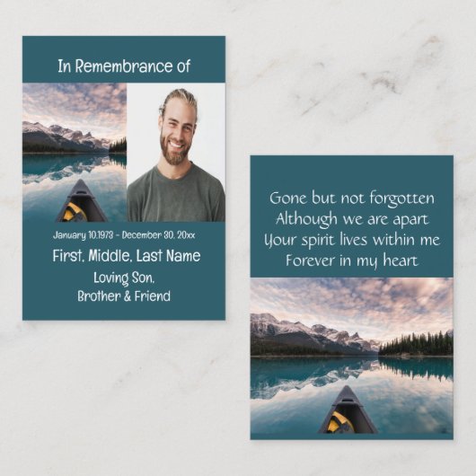 メモリアル記念カヌー船 名刺 (正面/裏面)