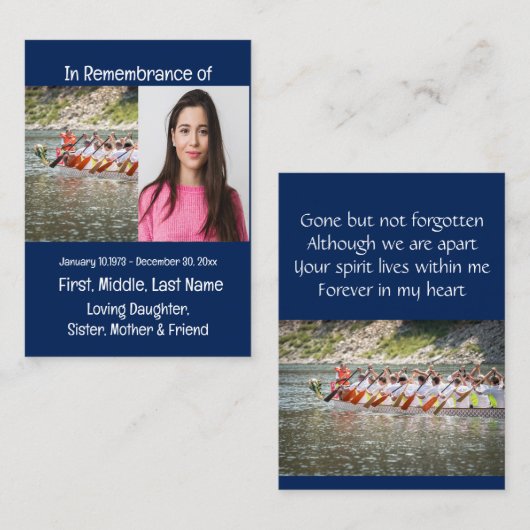 メモリアル記念カヤックKAYAKER 名刺 (正面/裏面)