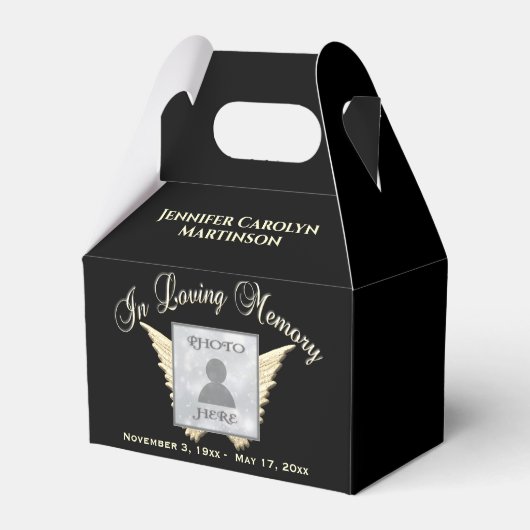 メモリアル記念キープサークとギフト特典ボックス フェイバーボックス (正面サイド)