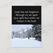 メモリアル記念クロスカントリースキー 名刺 (裏面)