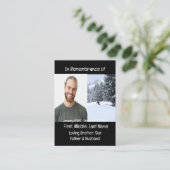 メモリアル記念クロスカントリースキー 名刺 (スタンド正面)