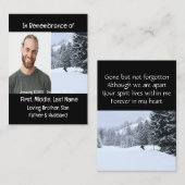 メモリアル記念クロスカントリースキー 名刺 (正面/裏面)