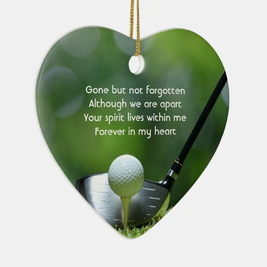 メモリアル記念ゴルファーのゴルフカスタム セラミックオーナメント (右)
