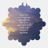 メモリアル記念シースカイクラウドアイランド オーナメントカード (正面)