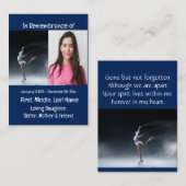 メモリアル記念スケートで滑るスケータースケート 名刺 (正面/裏面)