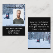 メモリアル記念スノーモービルウィンタースポーツ 名刺 (正面/裏面)