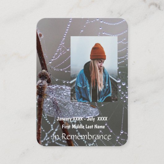 メモリアル記念トンボ 名刺 (正面)