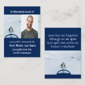 メモリアル記念ドッグチームそりウィンタースポーツ 名刺 (正面/裏面)