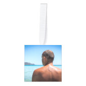 メモリアル記念パーソナライズされたキューブオーナメント キューブオーナメント (正面)