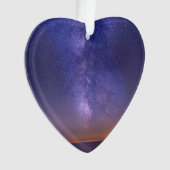 メモリアル記念ビューティフルスタデイトフォトカスタム オーナメント (正面)