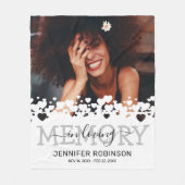 メモリアル記念フォトトリビュート フリースブランケット (正面)